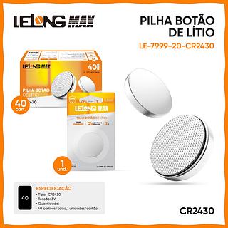 PILHA DE BOTÃO DE LÍTIO