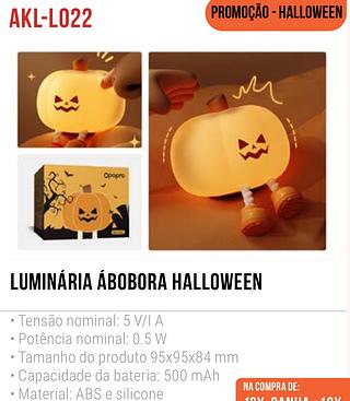 PROMOÇÃO LUMINÁRIA DE SILICONE PEQUENA ABÓBORA