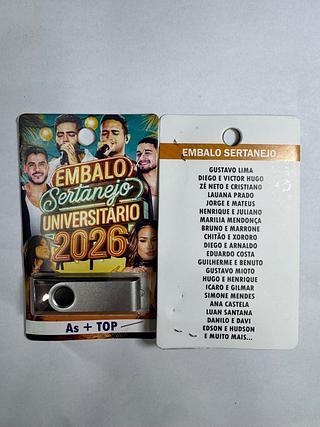 pendrive gravado original 500-600 músicas