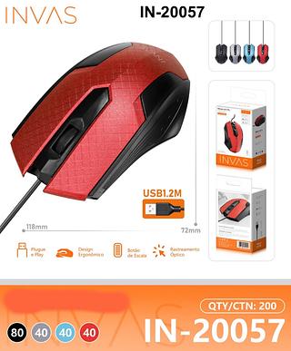 MOUSE COM FIO 20057 INOVA