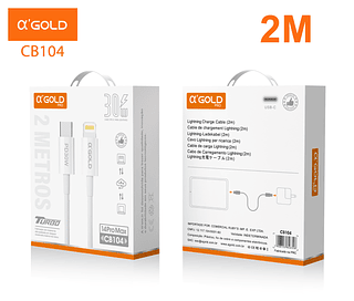 CABO TIPO-C PARA LIGHTNING 30W 2METRO