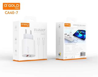 KIT CARREGADOR 40W TUBRO TIPO-C PARA TIPO-C