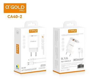 CARREGADOR-9.1A 40W IOS USB+C
