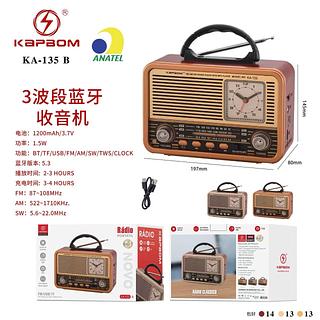 RADIO COM RÉLOGIO KAPBOM