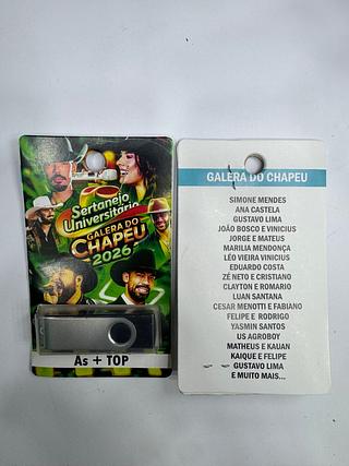 pendrive gravado original 500-600 músicas
