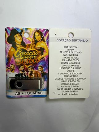 pendrive gravado original 500-600 músicas