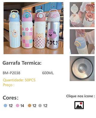 GARRAFA TÉRMICA 600ML
