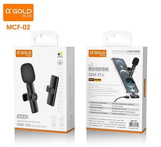 MICROFONE DE LAPELA PROFISSIONAL ENTRADA LIGHTNING