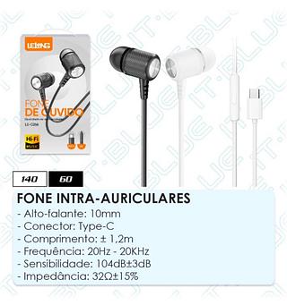FONE OUVIDO TYPEC LELONG