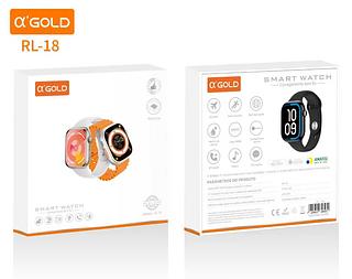 RELOGIO SMARTE COM 2 APARELHOS A'GOLD