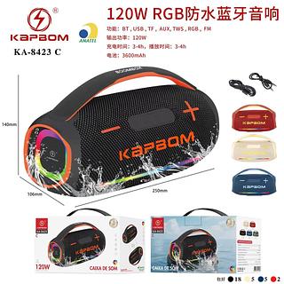 CAIXINHA DE SOM 120W RGB KAPBOM