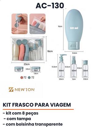 KIT ORGANIZADORA DE VIAGEM 8PEÇAS