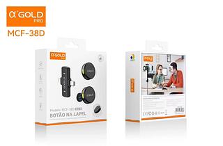 MICROFONE LAPELA 2IN1 PARA TYPEC E IPHONE