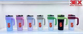 GARRAFA CANUDO INOX E ALÇA PEGADOR 800ML