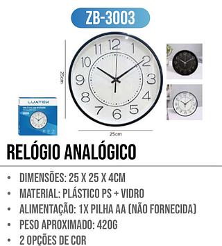 RELÓGIO ANALÓGICO