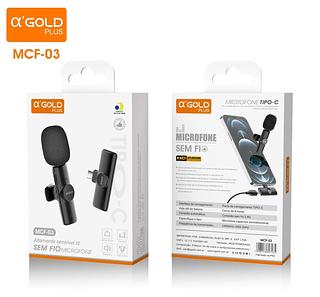 MICROFONE DE LAPELA PROFISSIONAL ENTRADA TYPC