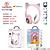 FONE COM ORELHA DE GATO BLUETOOTH LED
