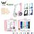 FONE COM ORELHA DE GATO BLUETOOTH LED