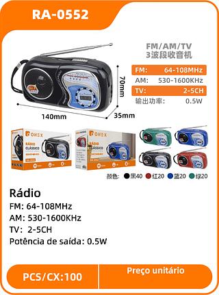 RADIO AM/FM ONE.X