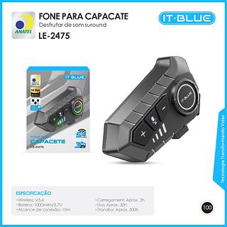 FONE PARA CAPACETE MOTO