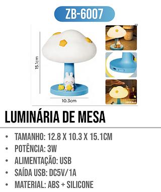 LUMINÁRIA DE MESA COGUMELO🍄