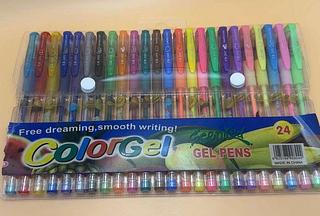 CANETA GEL KIT COM 24PC