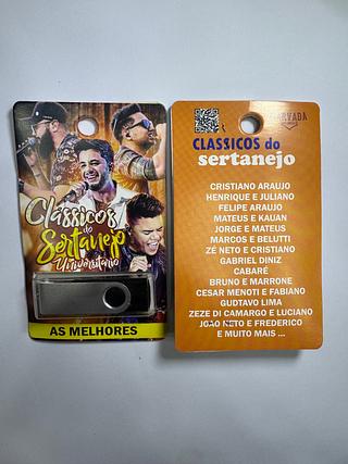 pendrive gravado original 500-600 músicas