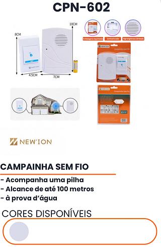 CAMPAINHA SEM FIO