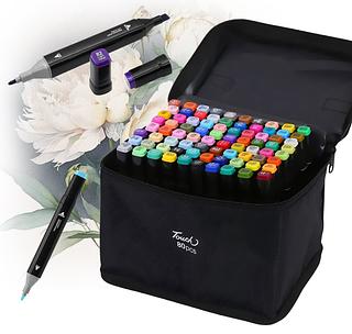 MARCADOR COLORIDO PRA DESENHO ARTISTICO 80 CORES