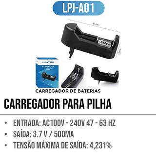 CARREGADOR PARA PILHA