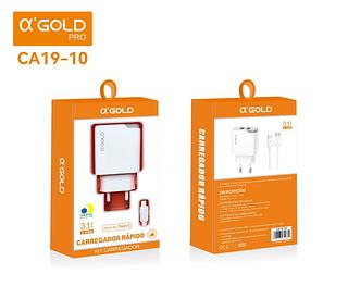 CARREGADOR TYPC 3.1A A’GOLD