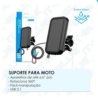 SUPORTE P/ MOTO Á PROVA D´ÁGUA -COM CARREGADOR