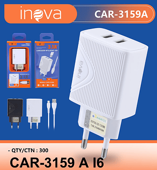 CARREGADOR 3.1A IOS INOVA