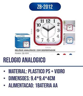 RELOGIO ANALOGICO LUATEK